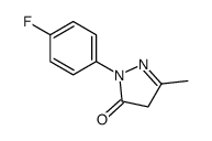 1-(4-氟苯基)-3-甲基-2-吡唑啉-5-酮结构式