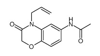 N-(3-oxo-4-prop-2-enyl-1,4-benzoxazin-6-yl)acetamide Structure