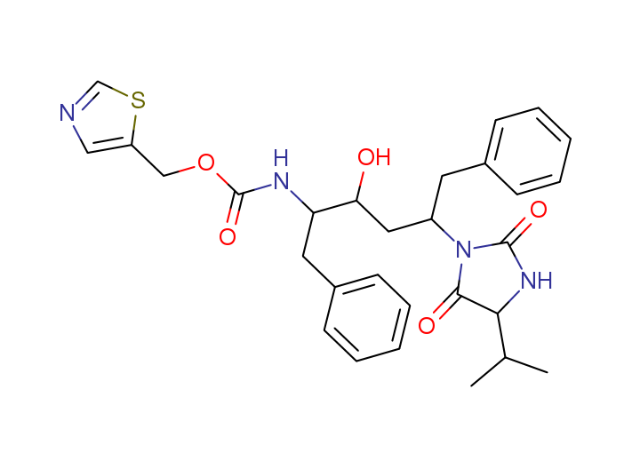 Des(isopropylthiazolyl) Hydantoin Ritonavir Structure