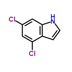4,6-二氯-1H-吲哚结构式