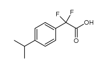 difluoro[4-(propan-2-yl)phenyl]acetic acid结构式