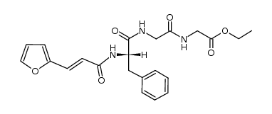 Nα-furylacryloylphenylalanylglycylglycine ethyl ester结构式