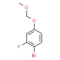 1-Bromo-2-fluoro-4-(methoxymethoxy)benzene结构式
