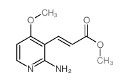 3-(2-氨基-4-甲氧基吡啶-3-基)丙烯酸甲酯结构式