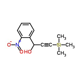 1-(2-Nitrophenyl)-3-(trimethylsilyl)-2-propyn-1-ol Structure