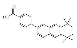 4-(5,5,8,8-tetramethyl-6,7-dihydroanthracen-2-yl)benzoic acid结构式