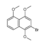 2-bromo-1,4,5-trimethoxynaphthalene Structure