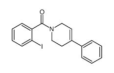 (2-iodophenyl)-(4-phenyl-3,6-dihydro-2H-pyridin-1-yl)methanone结构式