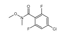 4-chloro-2,6-difluoro-N-methyl-N-methoxybenzamide Structure