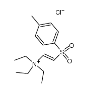 trans-β-(4-methylphenylsulfonyl)vinyltriethylammonium chloride Structure