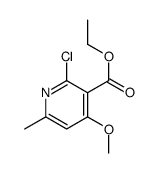 ethyl 2-chloro-4-methoxy-6-methylpyridine-3-carboxylate Structure