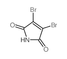 3,4-二溴-1H-吡咯-2,5-二酮结构式