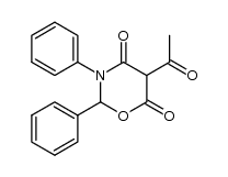 5-acetyl-2,3-diphenyl-1,3-oxazinane-4,6-dione结构式