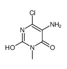 5-amino-6-chloro-3-methyl-1H-pyrimidine-2,4-dione Structure