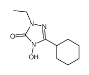 5-cyclohexyl-2-ethyl-4-hydroxy-1,2,4-triazol-3-one结构式
