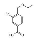 3-bromo-4-(propan-2-yloxymethyl)benzoic acid Structure