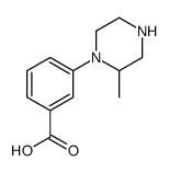 3-(2-methylpiperazin-1-yl)benzoic acid Structure