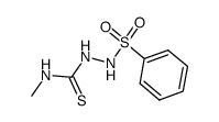 1-benzenesulfonyl-4-methyl-thiosemicarbazide Structure