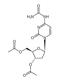 N4-carbamoyl-3',5'-di-O-acetyl-2'-deoxycytidine结构式