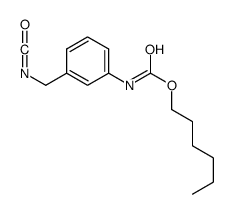 hexyl N-[3-(isocyanatomethyl)phenyl]carbamate Structure