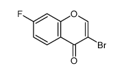 3-溴-7-氟色酮结构式