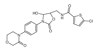 Rivaroxaban Hydroxyoxazalone Metabolite(Mixture of Diastereomers)结构式