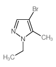 4-溴-1-乙基-5-甲基-1H-吡唑结构式