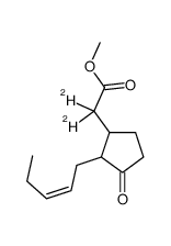 methyl 2,2-dideuterio-2-[3-oxo-2-[(E)-pent-2-enyl]cyclopentyl]acetate Structure