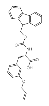 (S)-2-(Fmoc-氨基)-3-(3-(烯丙氧基)苯基)丙酸结构式