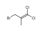 3-bromo-1,1-dichloro-2-methyl-propene结构式