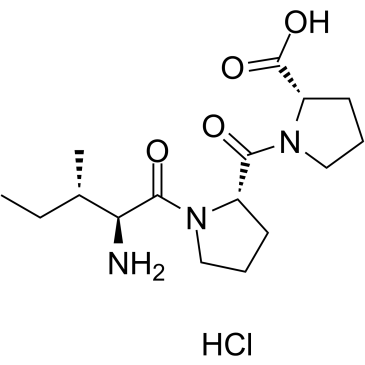 H-Ile-Pro-Pro-OH hydrochloride结构式