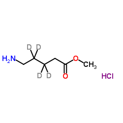 5-Aminopentanoic Acid Methyl Ester Hydrochloride-d4 Structure
