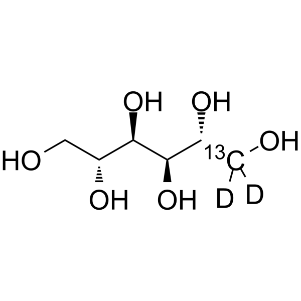 D-Mannitol-13C,d2 Structure