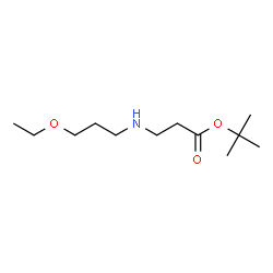 tert-Butyl N-(3-ethoxypropyl)-β-alaninate Structure