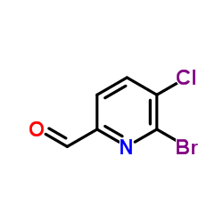 6-溴-5-氯吡啶甲醛结构式