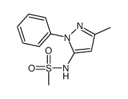N-(5-methyl-2-phenylpyrazol-3-yl)methanesulfonamide结构式
