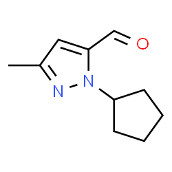 2-Cyclopentyl-5-methyl-pyrazole-3-carbaldehyde Structure