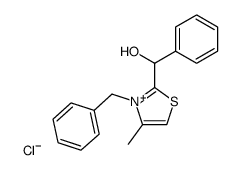 2-(α-hydroxybenzyl)-3-benzyl-4-methylthiazolium chloride Structure