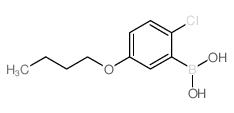 5-丁氧基-2-氯苯硼酸结构式