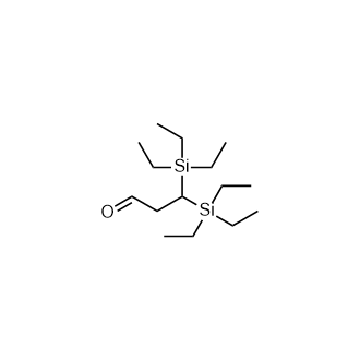 3,3-双(三乙基硅基)丙醛结构式