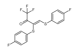 (Z)-1,1,1-trifluoro-3,4-bis-(4-fluoro-phenylsulfanyl)-but-3-en-2-one Structure