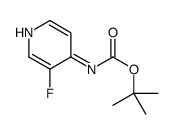 tert-butyl N-(3-fluoropyridin-4-yl)carbamate Structure
