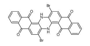 7,16-Dibromo-6,15-dihydroanthrazine-5,9,14,18-tetrone结构式