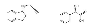 R-(+)-N-propargyl-1-aminoindane L-(+)-mandelate Structure