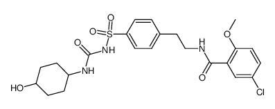 cis-5-Chloro-N-[2-[4-[[[[(4-hydroxycyclohexyl)amino]carbonyl]amino]sulfonyl]phenyl]ethyl]-2-Methoxybenzamide Structure