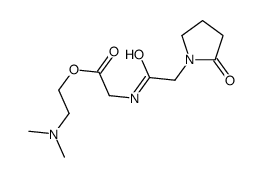 2-(dimethylamino)ethyl 2-[[2-(2-oxopyrrolidin-1-yl)acetyl]amino]acetate Structure