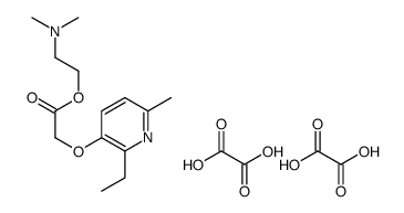 2-(dimethylamino)ethyl 2-(2-ethyl-6-methylpyridin-3-yl)oxyacetate,oxalic acid Structure