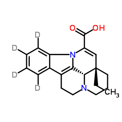 Apovincaminic Acid-d4 Structure