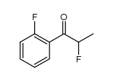 2-fluoro-1-(2-fluorophenyl)propan-1-one结构式