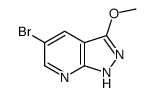 5-溴-3-甲氧基-1H-吡唑并[3,4-b]吡啶结构式